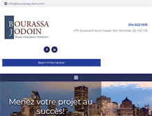 Tablet Screenshot of bourassajodoin.com